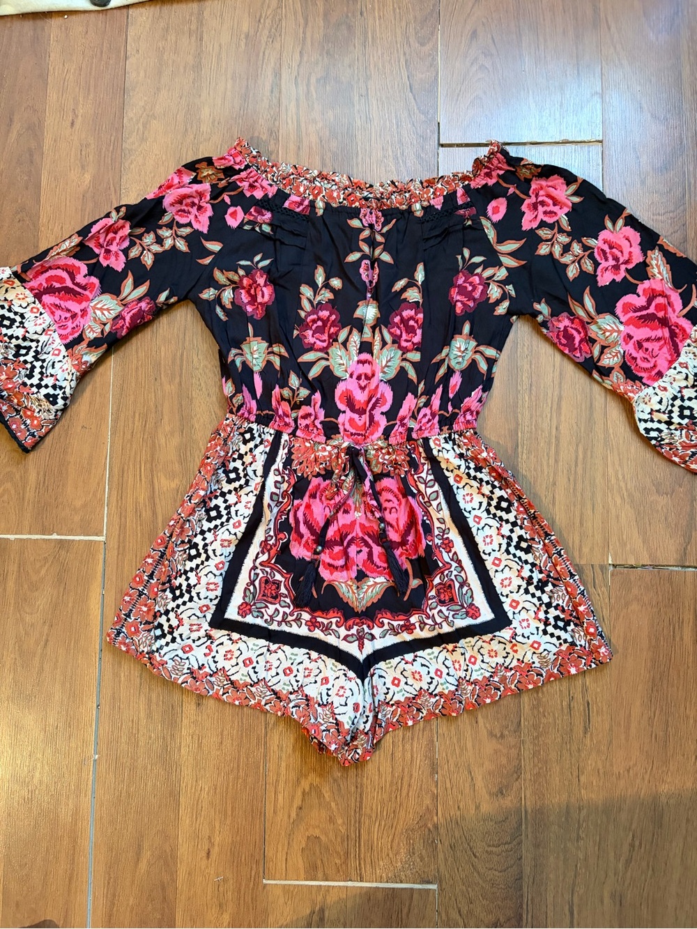 Vtg 90s Angie floral romper - Picture 6 of 14
